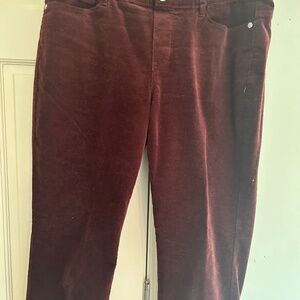 J Jill brown pull-on corduroy pants size MP